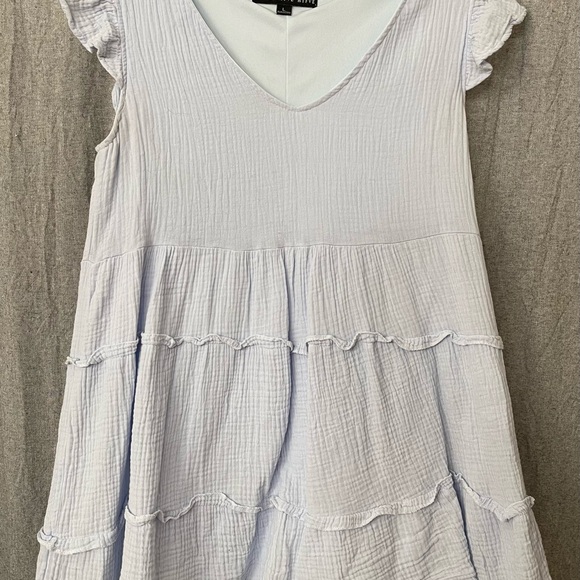 HYFVE Dresses & Skirts - HYFVE Light Blue Ruffle Dress